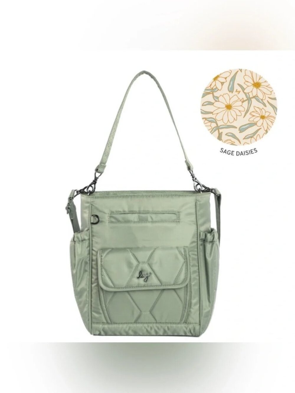 LUG - Toss Convertible Crossbody Bag in Sage